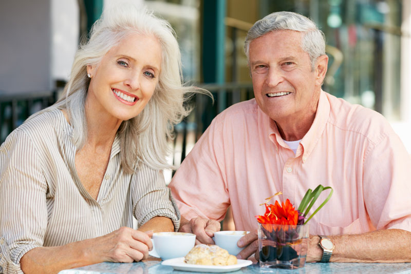 dental patients smiling with their new dental implants